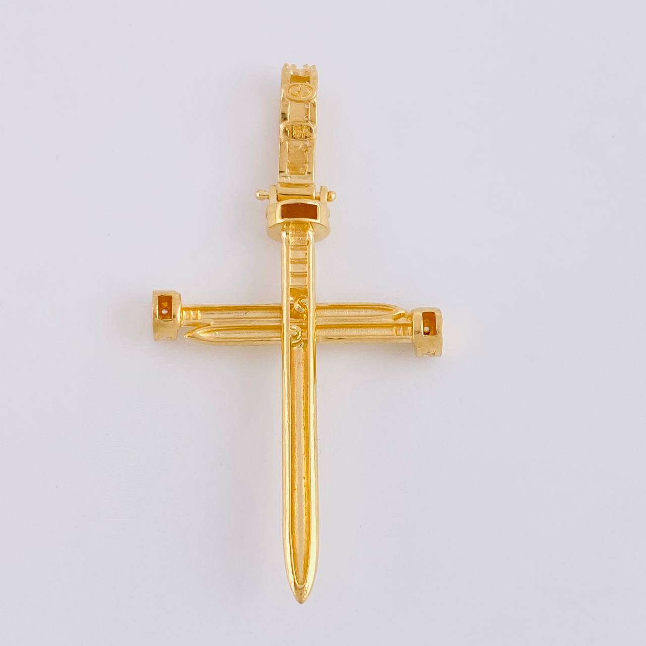 Pendant Nail Cross 4.1 g / 1 3/4 in 18K Yellow Gold