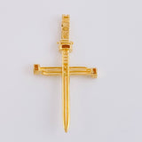 Pendant Nail Cross 4.1 g / 1 3/4 in 18K Yellow Gold