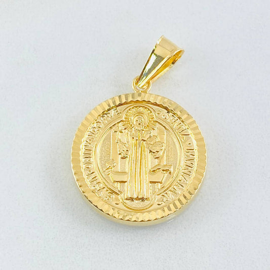 Dije San Benito 2.4gr / 1 1/4 in / Oro Amarillo 18K