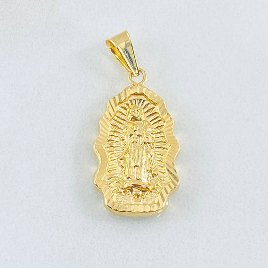 Dije Virgen Guadalupe Silueta 1.5gr / 1 in / Oro Amarillo 18K *