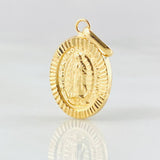 Dije Virgen Guadalupe 1.05gr / 1 in / Oro Amarillo 18K *