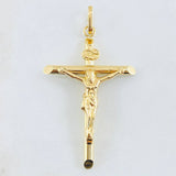 Dije Cruz Cristo 2.55gr / 2 1/4 in / Oro Amarillo 18K