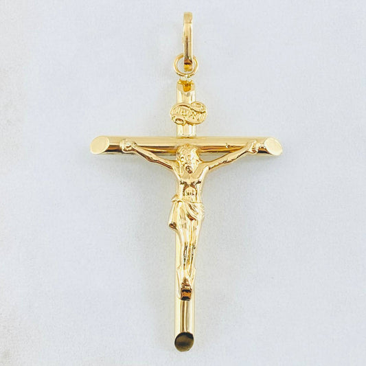 Dije Cruz Cristo 2.4gr / 2 1/4 in / Oro Amarillo 18K *