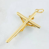 Dije Cruz Cristo 2.4gr / 2 1/4 in / Oro Amarillo 18K *