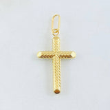 Dije Cruz 1.2gr / 1 1/2 in / Oro Amarillo 18K ©