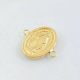Herraje Virgen Milagrosa 0.65g / 1/2 in Oro Amarillo 18K