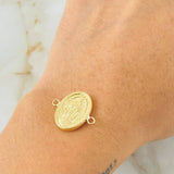 Herraje Virgen Milagrosa 0.65g / 1/2 in Oro Amarillo 18K
