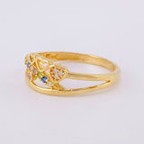 Anillo Corazones Ascendentes 2.3g / T7 1/4 Oro Amarillo 18K