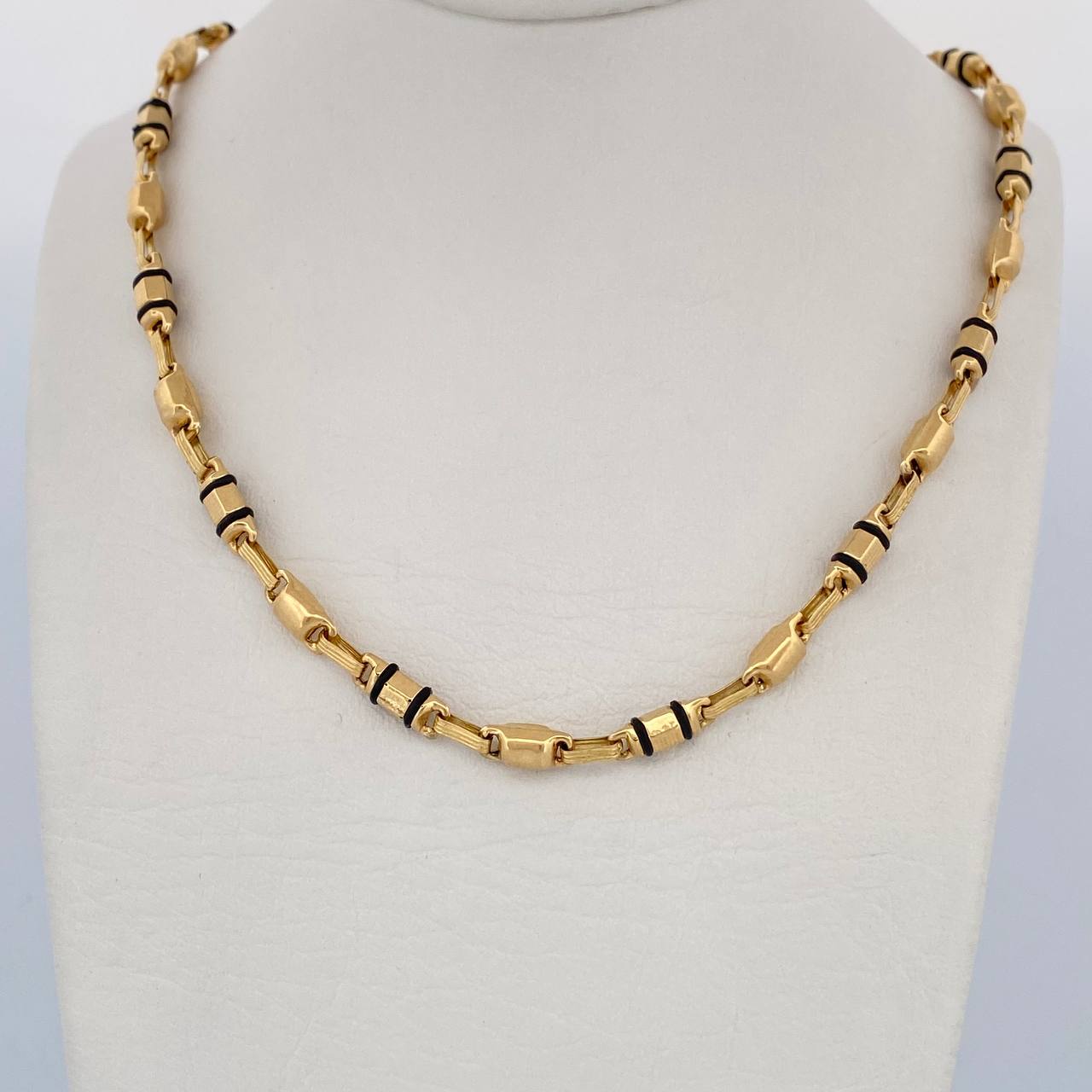 Rustic Barrel Chain 14.35gr / 60cm / 18K Gold &