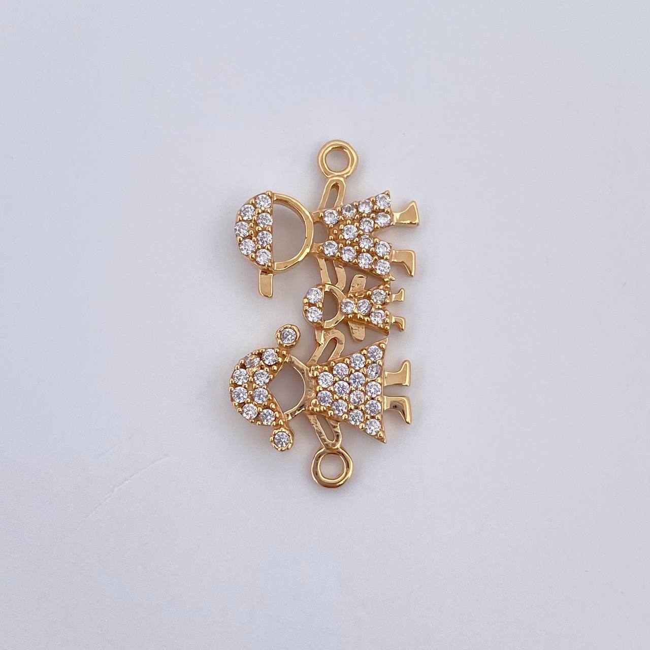 Herraje Familia 1.65gr / 2.2cm / Oro 18K &
