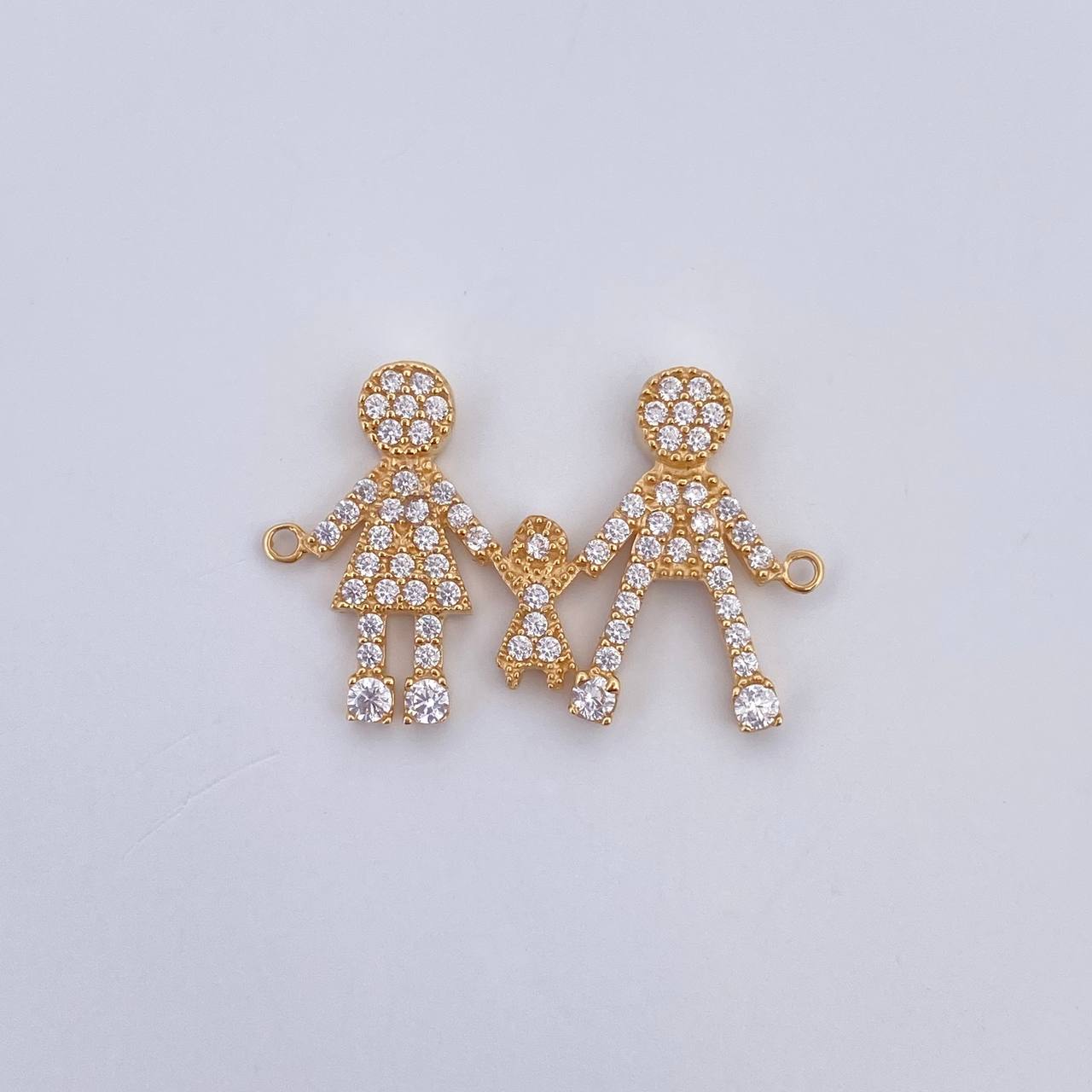 Herraje Familia 1.6gr / 2.2cm / Oro 18K &