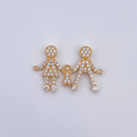 Charm Family 1.55gr / 0.9in / 18K Gold &