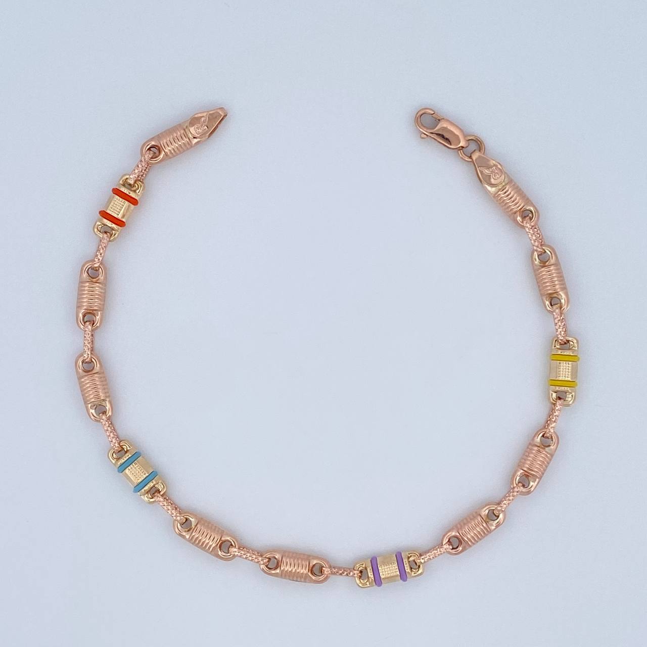 Pulso Rustico Barril 5.05gr / 21cm / Oro 18K &