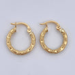 Hoop Earrings Kataleya 1.1gr / 1.6cm (0.6in) / 18K Gold &
