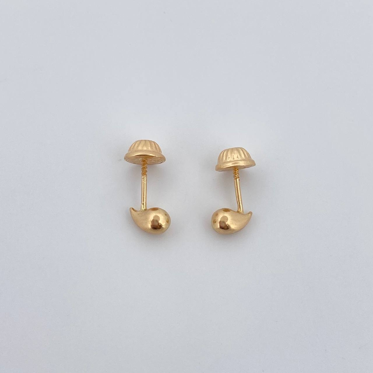 Topos Gota 0.45gr / 3mm Oro Amarillo 18K $