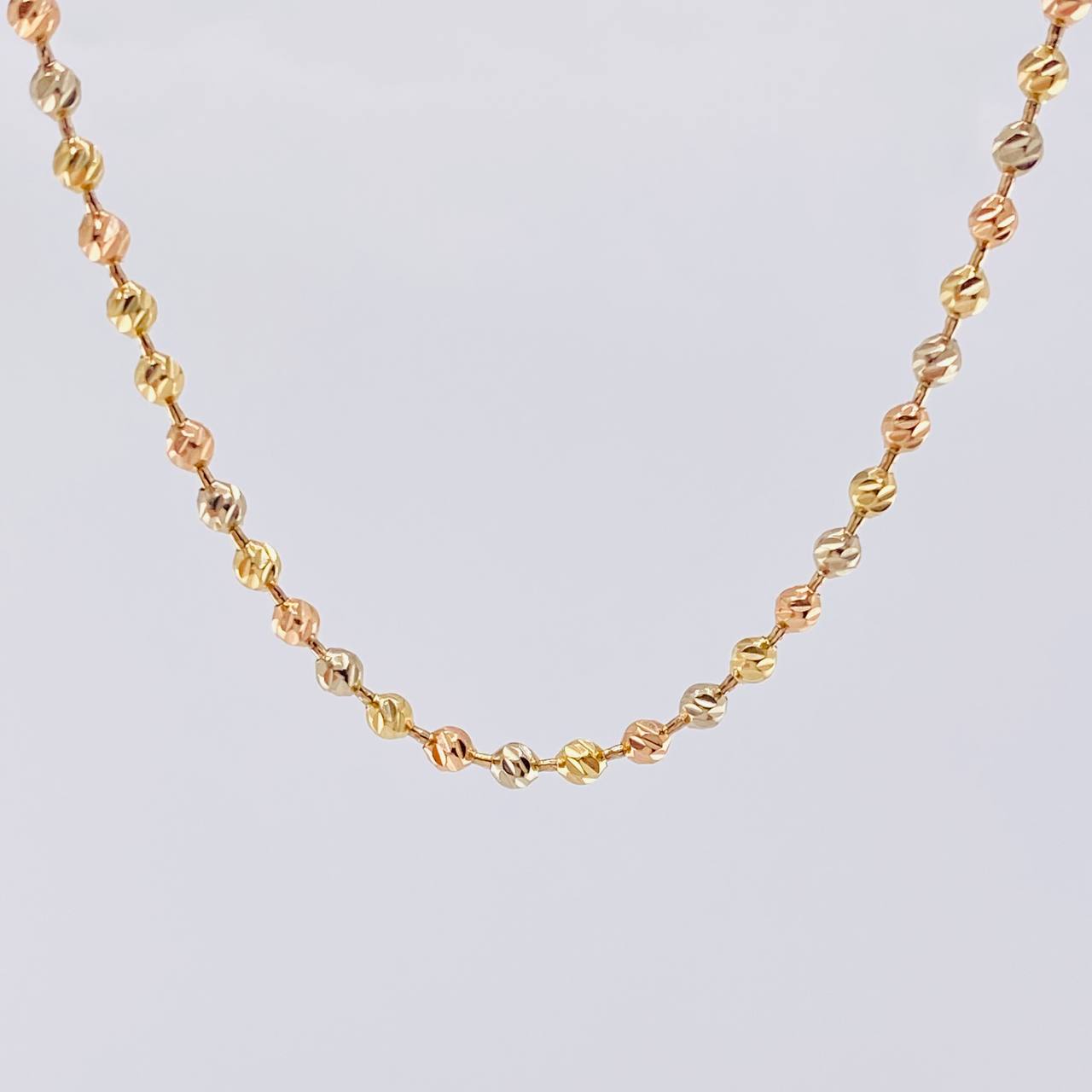 Cadena Militar 17.2 g / 24 in / 3.1 mm Tres Oros 18K