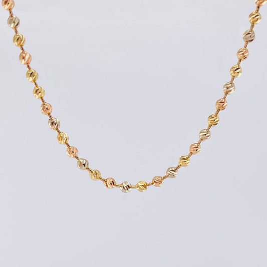 Cadena Militar 17.2 g / 24 in / 3.1 mm Tres Oros 18K