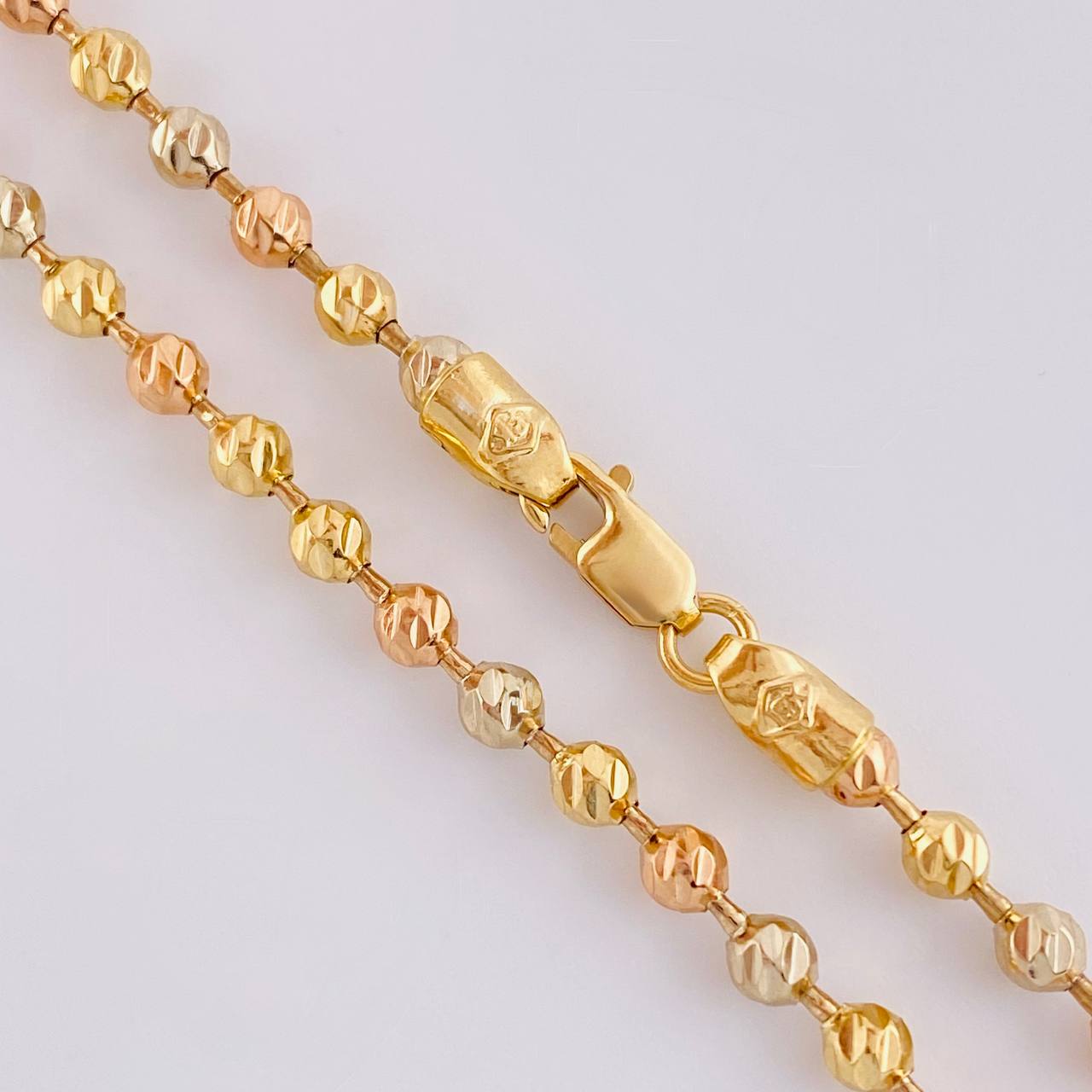 Cadena Militar 17.2 g / 24 in / 3.1 mm Tres Oros 18K