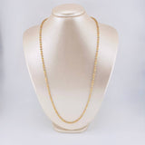 Cadena Militar 17.2 g / 24 in / 3.1 mm Tres Oros 18K