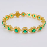 Pulso Tennis 12.85 g / 6 3/4 in / 7.45 mm Oro Amarillo 18K