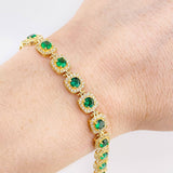 Pulso Tennis 12.85 g / 6 3/4 in / 7.45 mm Oro Amarillo 18K