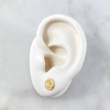 Topos Sello Corona 0.65gr / 7.6mm Oro Amarillo 18K ©