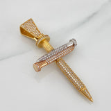 Dije Cruz Clavos 11.25 g / 2 1/2 in Tres Oros 18K