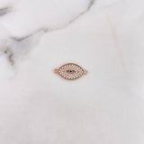 Charm Mystic Eye 1.75gr / 2.2cm / White Zircons 18K Rose Gold #