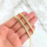 Flat Snake Chain 16gr / 60cm / 4.8mm Yellow Gold +3 18K ©