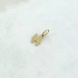 Dije Letra H Cursiva 0.45gr / 1.7cm / Lisa Oro Amarillo 18K