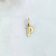 Pendant Letter P Italic 0.45gr / 1.6cm-Smooth 18K Yellow Gold *