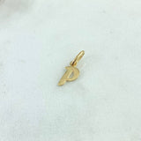 Pendant Letter P Italic 0.45gr / 1.6cm-Smooth 18K Yellow Gold *