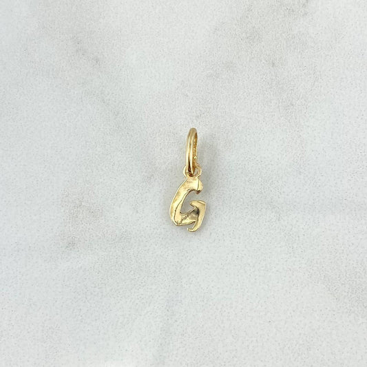 Pendant Letter G Cursive 0.35gr / 1.6cm / Polished 18K Yellow Gold
