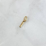 Pendant Letter I Italic 0.3gr / 1.6cm-Smooth 18K Yellow Gold