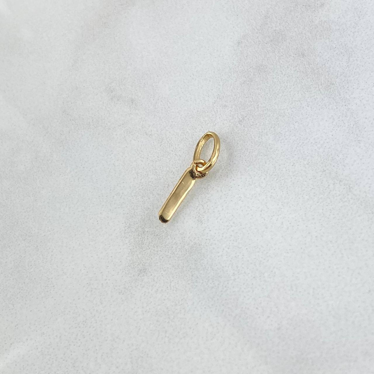 Pendant Letter I Cursive 0.3gr / 3/4 in / 18K Gold