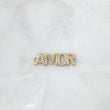 Herraje Amor 1.7gr / 2.5cm / Circones Blancos Oro Amarillo 18K *