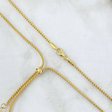 Cadena Cola De Raton Colgantes 5gr / 40cm / 1.3mm Oro Amarillo +4 18K *