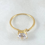 Anillo Solitario Chispa Individual 1.35gr / T5 1/2 / Oro 18K ©