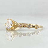 Anillo Solitario Rombos 1.55gr / T5 3/4 / Oro 18K ©