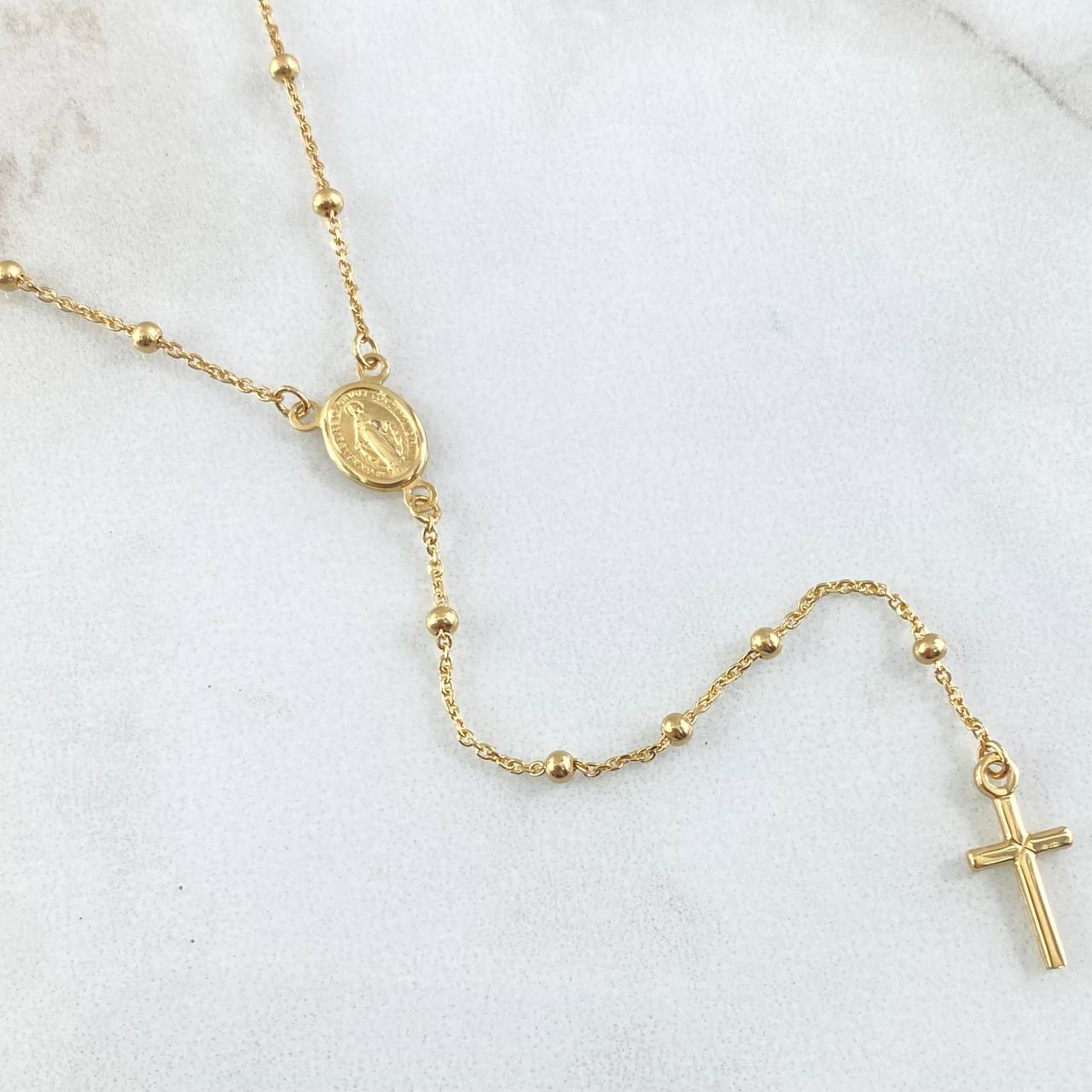 Miraculous Virgin Rosary 3gr / 17.7in / +4 18K Gold ©