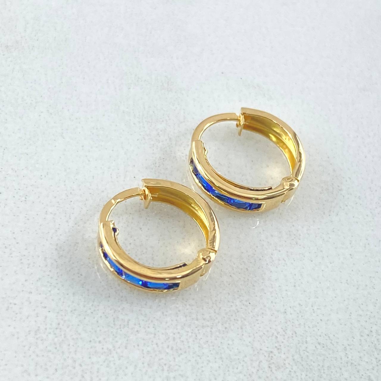 Candongas Carril 0.8gr / 1cm / Oro Amarillo 18K ©