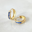 Hoop Earrings Track 0.85gr / 18K Gold