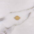 Charm Letter X 0.45gr / 1.4cm-18K Yellow Gold Bordered Circle