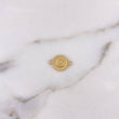 Herraje Letra G 0.45gr / 1.4cm-Circulo Bordedo Oro Amarillo 18K