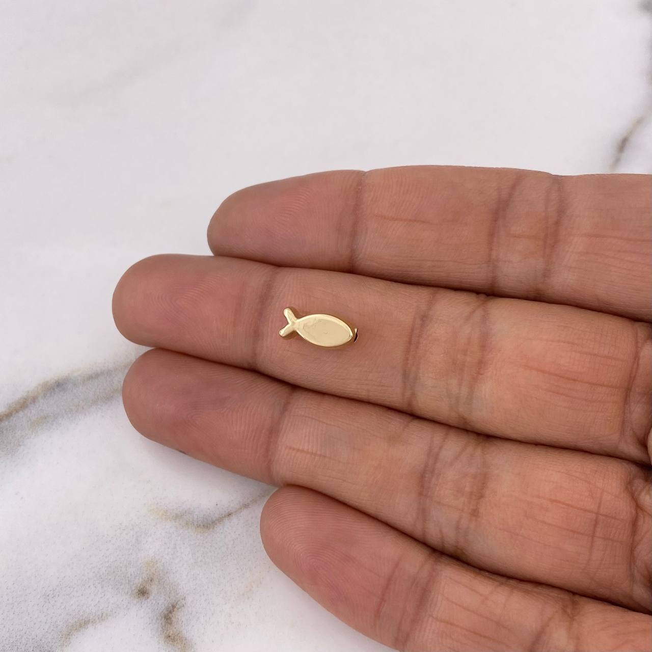 Charm Fish 0.3gr / 1cm / 18K Yellow Gold #