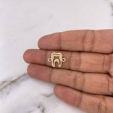 Charm Tooth 0.8gr / 1.5cm / Smooth 18K Yellow Gold #