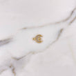 Charm Luna 0.9gr / 1.1cm / White Zircons 18K Yellow Gold #