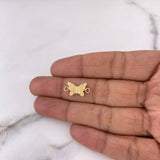 Herraje Mariposa 0.55gr / 1.7cm / Oro Amarillo 18K #