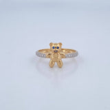 Bow Tie Bear Ring 2.3gr / Size 7 3/4 / 18K Gold $