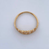 Tiara Ring 1.6gr / Size 7 1/2 / 18K Yellow Gold &